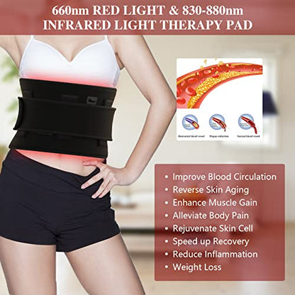 Red Light Therapy Belt, Infrared Light Therapy Wrap Red Light Therapy Device for Body, Pain Relief JitesyBuy Supplements Australia
