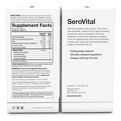 SeroVital Hair Regeneres - Formulated For Women Seeking Enhanced Hair Growth SerovitalBuy Supplements Australia