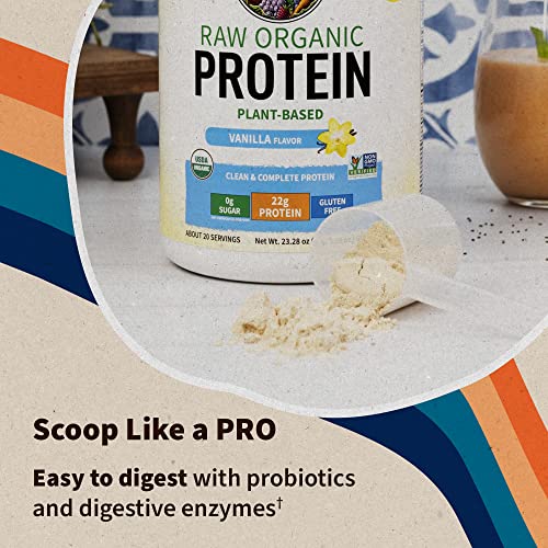 Garden of Life Organic Vegan Vanilla Protein Powder 22g Complete Plant Based Raw Protein Garden of LifeBuy Supplements Australia