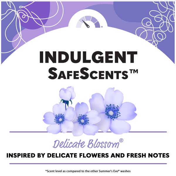 Summer's Eve Delicate Blossom Daily Refreshing Feminine Wash, Removes Odor, pH balanced, 15 fl oz Summer's EveBuy Supplements Australia