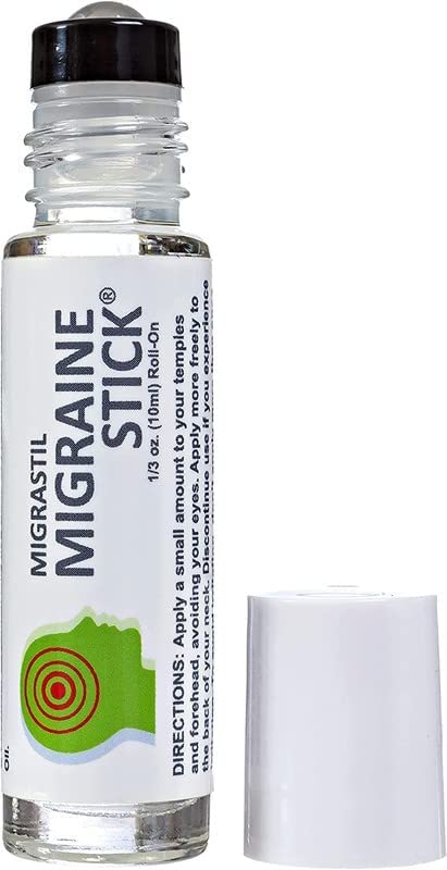 Basic Vigor Migrastil Migraine Stick Rollon - Fast Cooling Comfort for Your Head 3-Pack. Aromatherapy with Peppermint & Other Essential Oils. Metal Roller. Made in USA by Basic Vigor Basic VigorBuy Supplements Australia