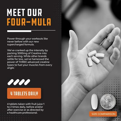 High Strength Tri Phase Creatine Pills - Muscle Mass Gainer and Muscle Recovery Creatine Natures CraftBuy Supplements Australia