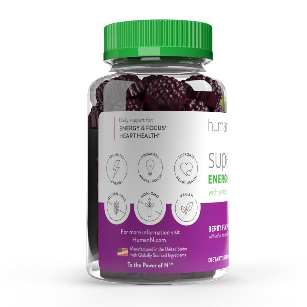 humanN SuperBeets Energy Gummies - Quick Energy & Mental Focus - Help Increase Nitric humanNBuy Supplements Australia