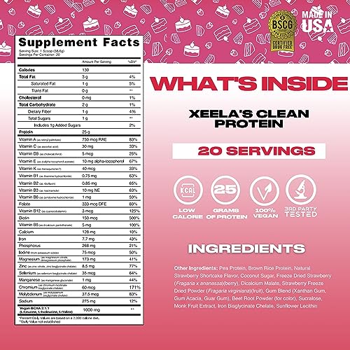XEELA Plant Based Vegan Protein Powder - Independently Tested - 25g High Protein XEELABuy Supplements Australia