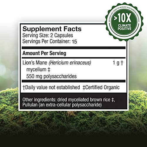 Host Defense, Lion's Mane Capsules, Promotes Mental Clarity, Focus and Memory Host DefenseBuy Supplements Australia