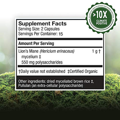 Host Defense, Lion's Mane Capsules, Promotes Mental Clarity, Focus and Memory Host DefenseBuy Supplements Australia