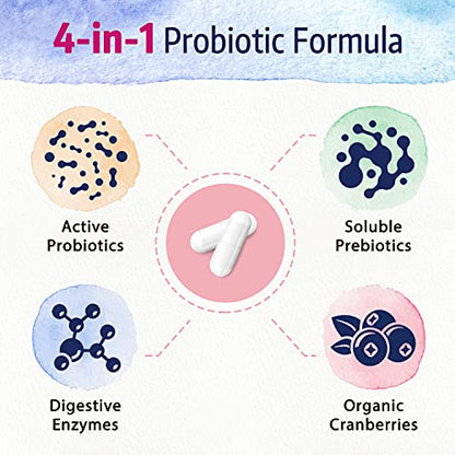 Bonawell Probiotics for Women 100B, with Organic Prebiotic, Cranberry for Feminine Health BonawellBuy Supplements Australia