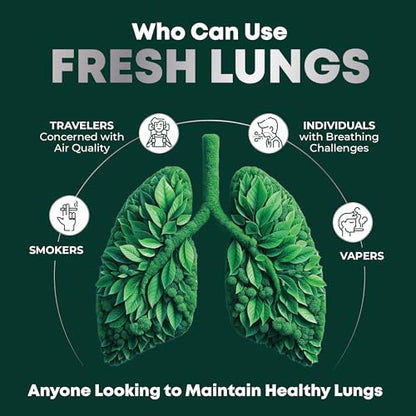 VitalWise Fresh Lungs Lung Detox and Cleanse Supplement with Mullein Leaf Extract VitalWiseBuy Supplements Australia