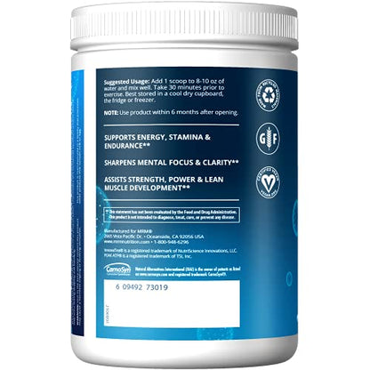 MRM Nutrition Driven Pre-Workout Powder | Blood Orange Flavored | 125mg Caffeine MRMBuy Supplements Australia