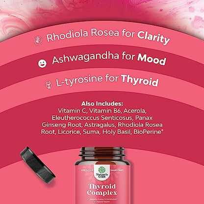 Advanced Thyroid Support for Women with Ashwagandha - Adaptogenic Thyroid Supplement Natures CraftBuy Supplements Australia
