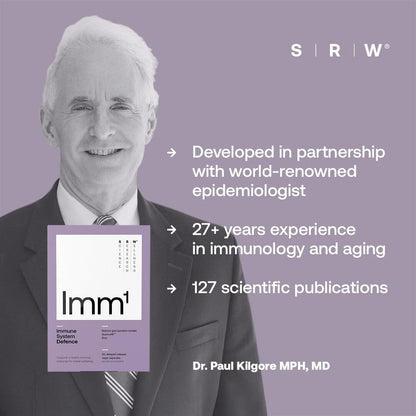 SRW Imm¹ Defence | Supports Immune System Health | 60 Vege Capsules | Supplement for Immune Response | Contains Natural Glycoprotein Isolate (Muno-IgY™) and Quercetin SRWBuy Supplements Australia