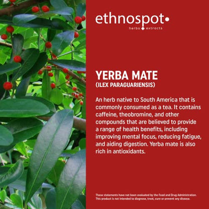 Full Spectrum Yerba Mate Capsules - Boosts Energy & Mental Focus - Supports Health EthnospotBuy Supplements Australia