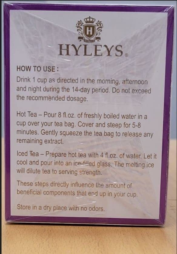 Hyleys 14 Day Weight Loss Tea - 42 Tea Bags (1 Pack), Detox Tea for Cleanse HYLEYSBuy Supplements Australia