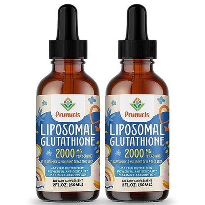 2000MG Liposomal Glutathione Liquid, 98% Absorption, Glutathione Liquid Supplement