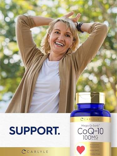 Carlyle CoQ10 100mg | 240 Softgels | Mega Q-Sorb Coenzyme Q-10 | with Black Pepper CarlyleBuy Supplements Australia