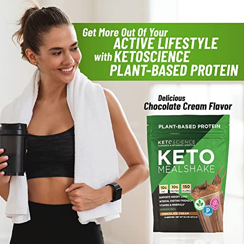 Keto Science Plant Based Protein, Keto Meal Shake, Supports Weight Management Keto ScienceBuy Supplements Australia