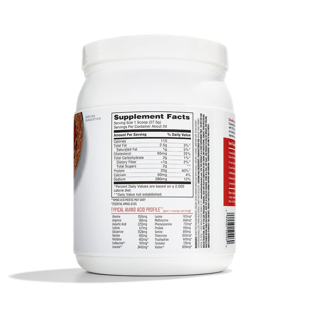 365 by Whole Foods Market, Chocolate Grass Fed Whey Protein, 19.4 Ounce 365 by Whole Foods MarketBuy Supplements Australia