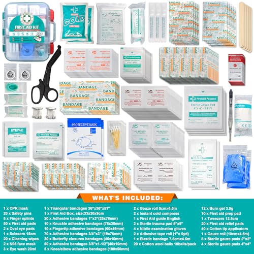 General Medi 420 Pieces Professional First Aid Kit - HardCase First Aid Box - Contains General MediBuy Supplements Australia