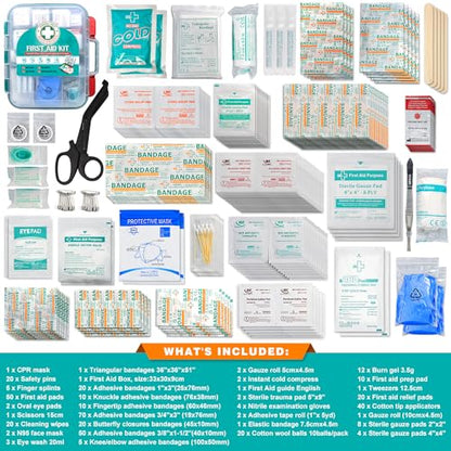 General Medi 420 Pieces Professional First Aid Kit - HardCase First Aid Box - Contains General MediBuy Supplements Australia