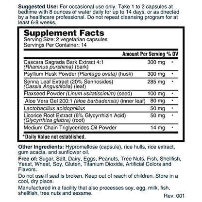 Nature's Lab Gold 14 Day Colon Cleanse* - Blend of Probiotics, Fiber, Flavonoids Nature's LabBuy Supplements Australia