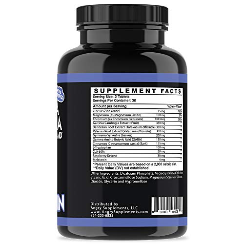 Garcinia Cambogia PM Weight Loss Sleep, All Natural Supplement w/Valerian Root & Melatonin Angry SupplementsBuy Supplements Australia