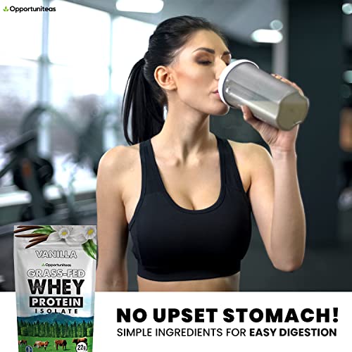 Opportuniteas Vanilla Whey Protein Powder - Grass Fed Whey Isolate + Real Sugar & Vanilla OpportuniteasBuy Supplements Australia
