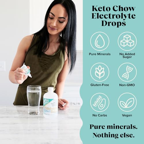 Keto Chow - Electrolyte Hydration Drops - Keto Diets & Intermittent Fasting - Immune Support Keto ChowBuy Supplements Australia