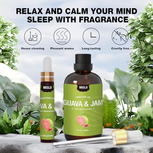 Essential Oils-MISIJI Guava & Jam Fragrance Essential Oils for Diffuser for Home 4FL.OZ Plus 0.33 MISIJIBuy Supplements Australia