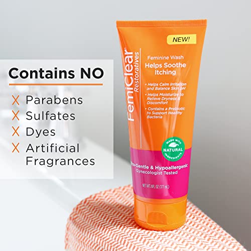 FemiClear Restoratives Soothing Feminine Wash - Feminine Care Wash for Itching & Irritated Skin FemiClearBuy Supplements Australia
