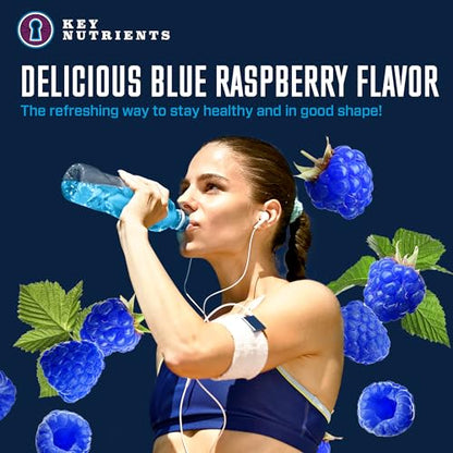 KEY NUTRIENTS Multivitamin Electrolytes Powder No Sugar - Tempting Blue Raspberry KEY NUTRIENTSBuy Supplements Australia