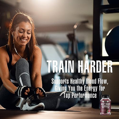 Beet Root Gummies with CoQ10, Energy, and Circulation Support, Pre Workout Nitric Oxide MDA SupplementsBuy Supplements Australia