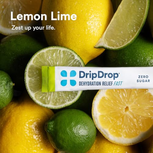 DripDrop Hydration - Zero Sugar Electrolyte Powder Packets Keto - Lemon Lime - 32 Count DripDropBuy Supplements Australia