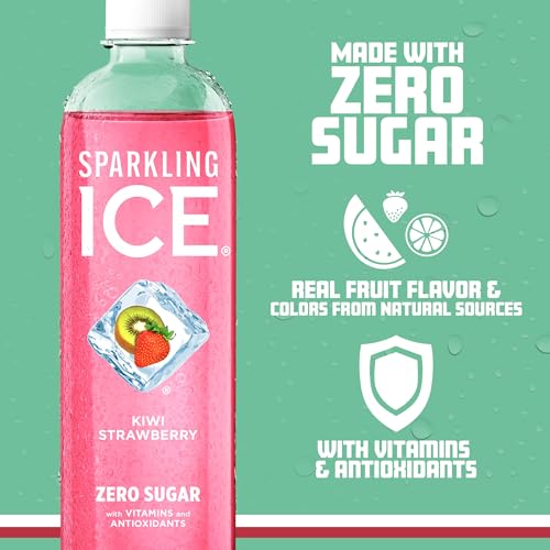 Sparkling Ice, Kiwi Strawberry Sparkling Water, Zero Sugar Flavored Water, with Antioxidant Sparkling ICEBuy Supplements Australia