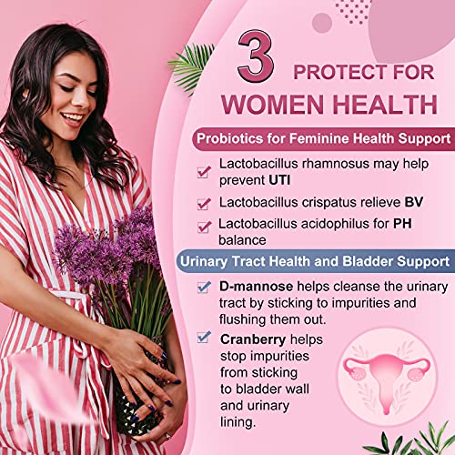 Probiotics-for-Women, Probiotics and Prebiotics, Cranberry and D-Mannose, 50-Billion NATURE TARGETBuy Supplements Australia