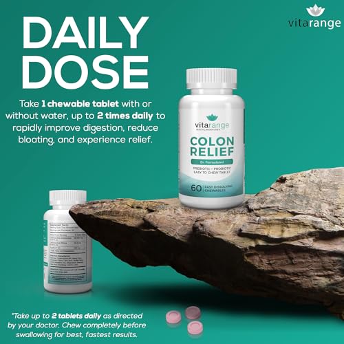Colon Relief by VitaRange- Fast Constipation and Bloating Relief with Sunfiber Prebiotic Vita RangeBuy Supplements Australia