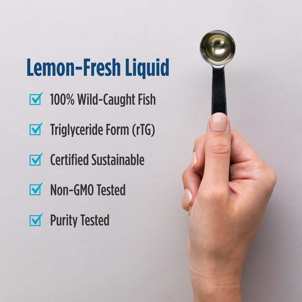 Nordic Naturals Ultimate Omega Liquid, Lemon Flavor - 8 oz - 2840 mg Omega-3 - High-Potency Fish Oil Supplement with EPA & DHA - Promotes Brain & Heart Health - Non-GMO - 48 Servings Nordic NaturalsBuy Supplements Australia