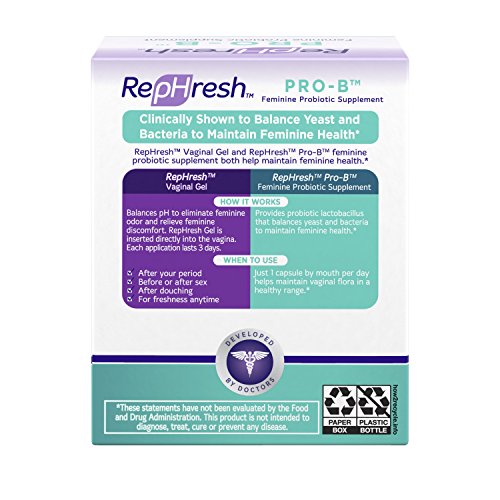 NEW RepHresh Pro-B Feminine Probiotic Supplement Non- Dairy Formula/Vegetarian Capsule, 28ct RephreshBuy Supplements Australia