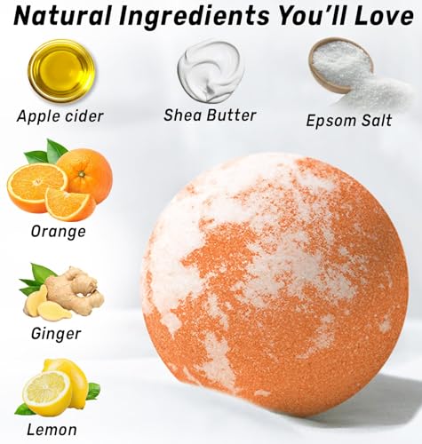 Natural Detox Fizzing Bubble Bath Bombs Apple Cider Ginger & Lemon Essential Oils Cleanse New MiuzBuy Supplements Australia