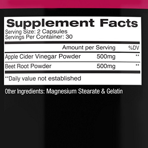 Angry Supplements Apple Cider Vinegar + Beet Root Capsules, Detox Pills, Nitric Oxide Angry SupplementsBuy Supplements Australia