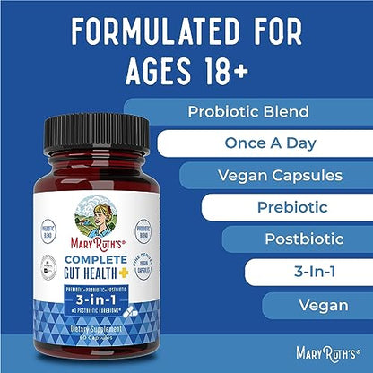 MaryRuth's 3-in-1 Probiotics for Complete Gut Health | Gut Health Supplement for Women MaryRuth OrganicsBuy Supplements Australia