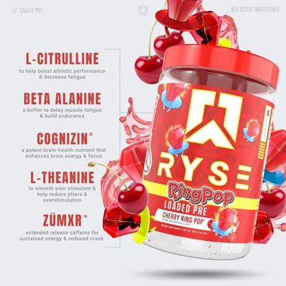 Ryse Loaded Pre Workout Powder Supplement for Men & Women | Pumps, Energy, Focus RYSE Up SupplementsBuy Supplements Australia