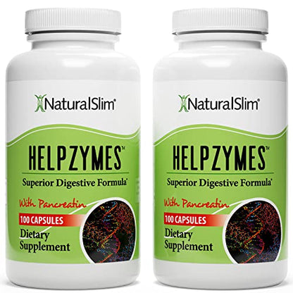 NaturalSlim Helpzymes Digestive Enzymes for Digestion, Bloating, Gas Reli NaturalSlimBuy Supplements Australia