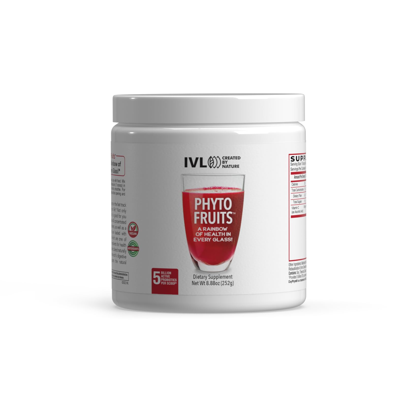 IVL - Phyto Fruits Superfood Powder - Support Energy - Digestive & Probiotic - Antioxidant - Vegan - 40 Fruits and Nutrients Plus 6 Probiotic Strains (30 Servings, 8.88 oz) IVLBuy Supplements Australia