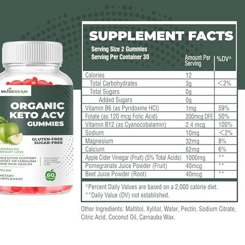 Keto ACV Gummy for Advanced Weight Loss - Gluten Sugar Free Rapid Belly Fat Burner MuseBeamBuy Supplements Australia