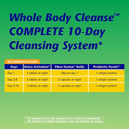 Nature's Way Whole Body Cleanse Complete, 10 Day Detox Cleansing System Kit with Probiotics Enzymatic TherapyBuy Supplements Australia