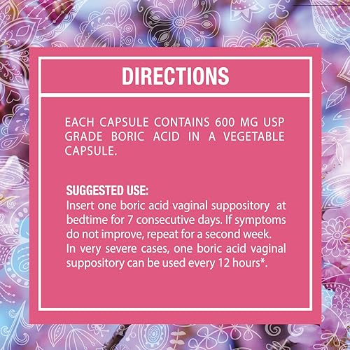 NewVue Boric Acid Vaginal Suppositories - 100% Pure Made in USA - Intimate Health Support (30 Count) NewVueBuy Supplements Australia