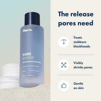Hero Cosmetics Pore Release Blackhead Clearing Solution - Exfoliating Toner Featuring BHA HERO COSMETICSBuy Supplements Australia