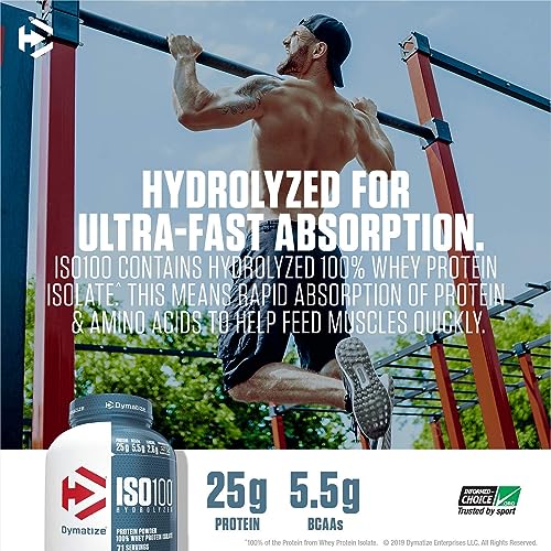 Dymatize ISO 100 Whey Protein Powder with 25g of Hydrolyzed 100% Whey Isolate DymatizeBuy Supplements Australia