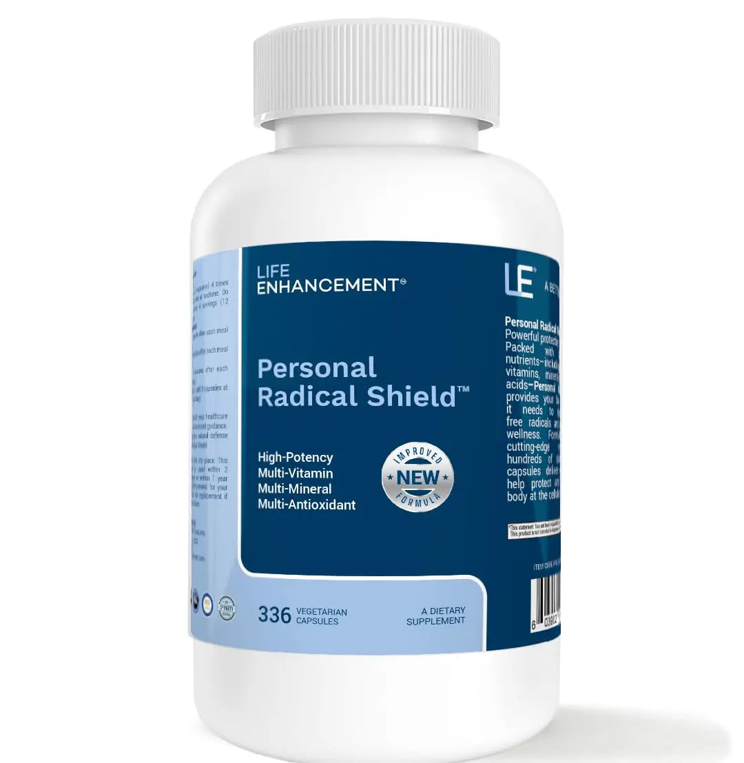 Life Enhancement Radical Shield | 28 Vitamins, Minerals, Antioxidants & More | 112 Servings Life Enhancement