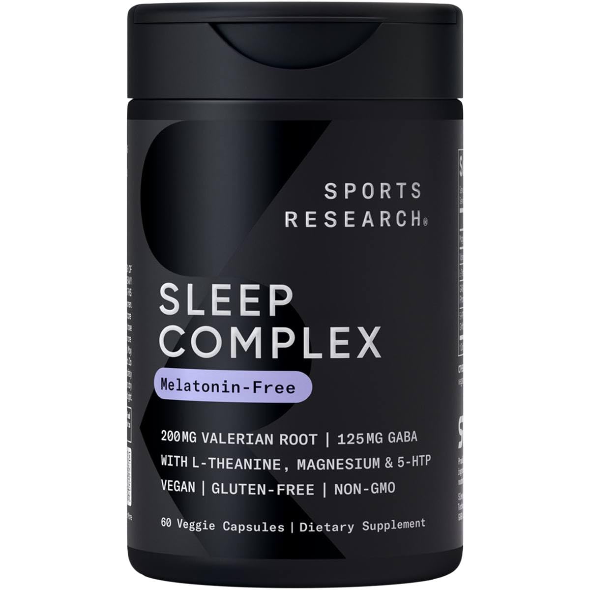 Sports Research® Sleep Complex- Melatonin-Free Vegan Capsules - with Valerian Root, GABA, L-Theanine, Magnesium & 5-HTP - 30 Servings Sports ResearchBuy Supplements Australia